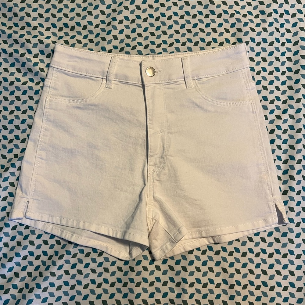 H&M White Denim Shorts